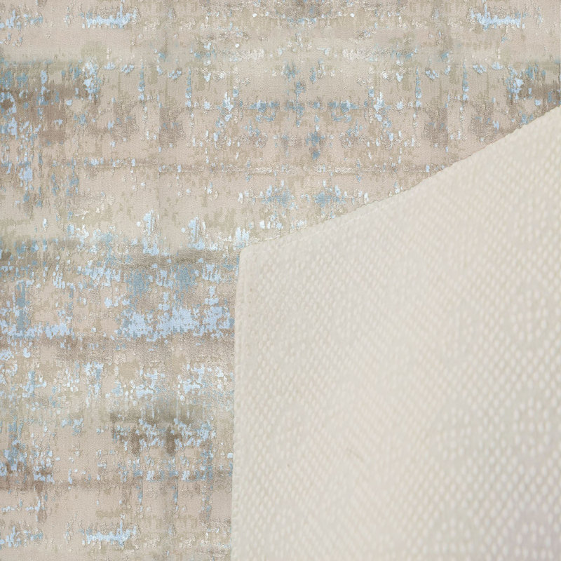 Stylish Hall Carpet (3.3 x 6.6 ft), 100% Polyester, 0.3 in Pile Height | Antibacterial, Non-Slip PVC Felt Dot Underside | Machine Washable, 3D Digital Print, Durable & Easy to Clean | Perfect for Entryway & Living Areas
