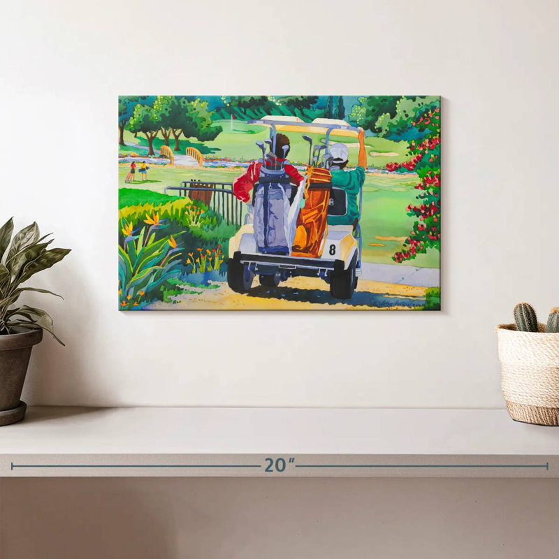 Senne The Golfers, 8" H x 12" W