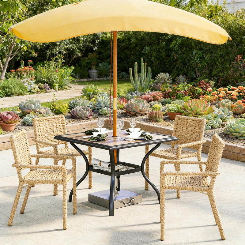Garden Table,Square Outdoor Dining Table(Only Table)