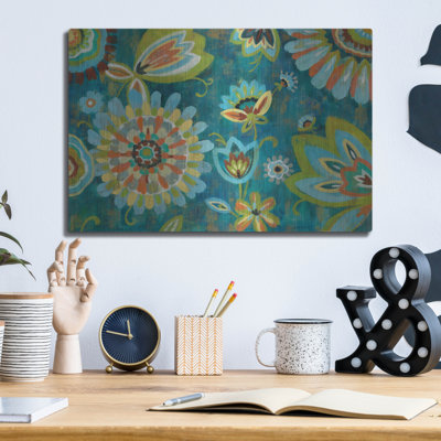 «Luxury Peacock Floral» par Silv, luxueux «Art Peacock Floral» par Silvia Vassileva