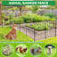 Paquet de 25, clôture de jardin H 24,2 po x L 23,8 pi (L) en métal antirouille sans bordure