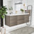 Leeara 60'' Single Sink Wall Mounted Bathroom Vanity with Resin Top-1405140219