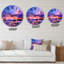 Mauve ciel abstrait paysage II - horloge murale moderne-59913863