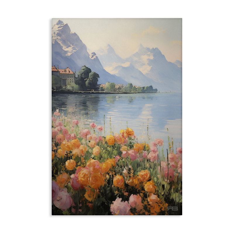 Art mural sur toile Mountain Meadow Outskirt par Roozbeh Bahramali, H 24 po x l 16 po