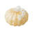 8.5"D Fall Amber Dots Glass Large Pumpkin