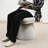 Upholstered Fabric 360° Swivel Dining Chair-1031485439