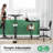 Modern 2 - Piece Home Office Desk and Chair Set - Electric Desk with Adjustable Height Faux Leather Chair-1585994099