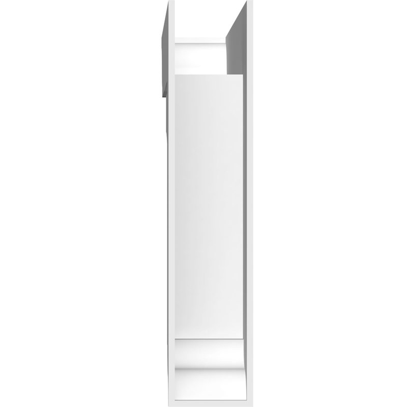 5"W x 24"D x 24"H Standard Imperial Architectural Grade PVC Bracket With Traditional Ends, 24" H x 5" W x 24" D