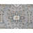 8'x10'1" Cloud Gray, Karajeh and Geometric Design, Organic Wool, Hand Knotted, Oriental Rug