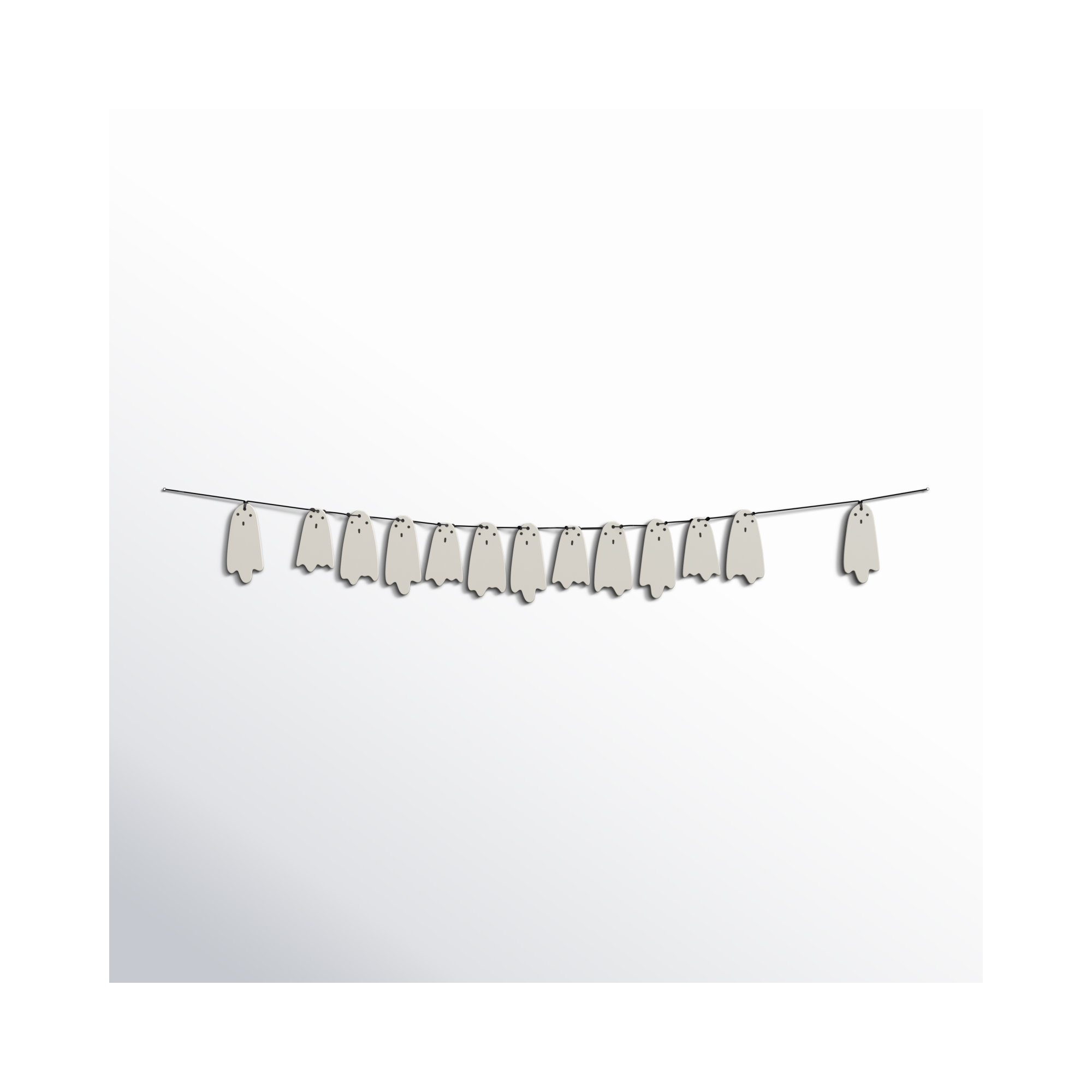 White Figurine Novelty Garland