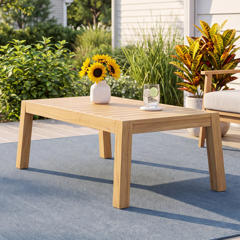 Hadria Rectangular Outdoor Coffee Table , 53.11 " W 31.42 " D