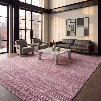 Tapis mauve à motif abstrait Valladolid Mullen