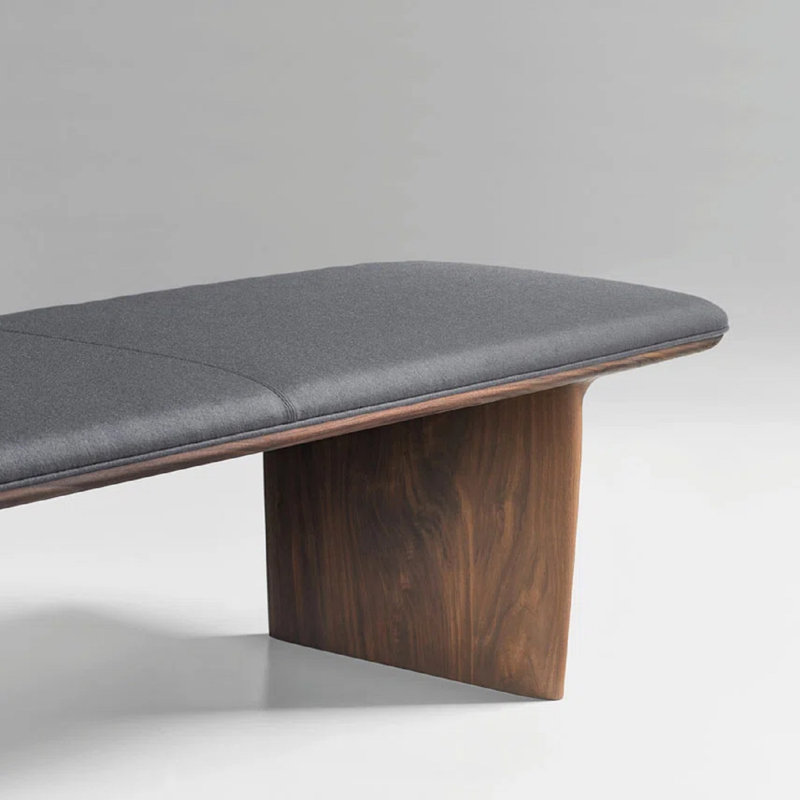 Catia Leather Bench, Vella Beet