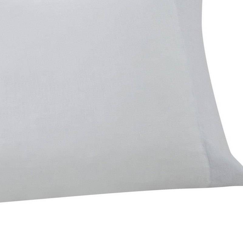 FRYE Cotton Linen Blend Pillowcase Pair, Standard, Gray