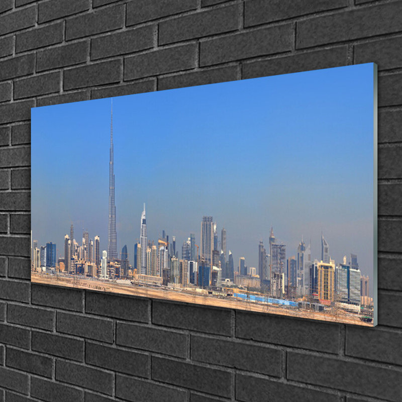 Houses City - Unframed Photograph on Glass