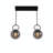 Kensington 2-Light Linear Globe Pendant