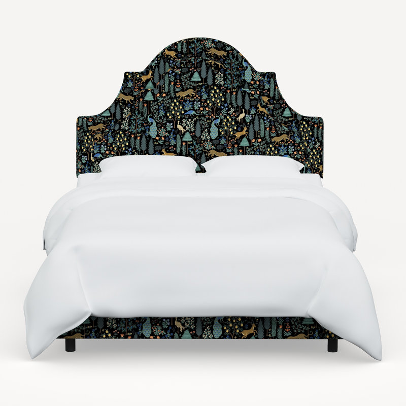 Rifle Paper Co. x Cloth & Company Marion Bed, Rpc Menagerie Black Linen, King