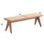 Banc avec siège en rotin Alinna