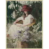 Afternoon Book 2' Framed Print on Canvas