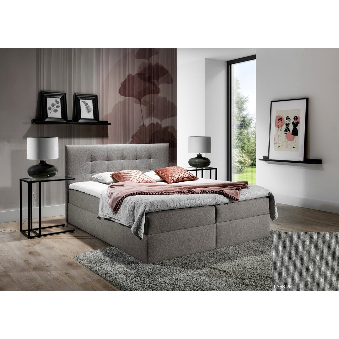 Boxspringbett Ahumada mit Topper und Stauraum