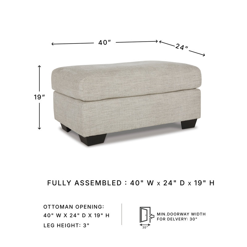 Nedenia Upholstered Ottoman