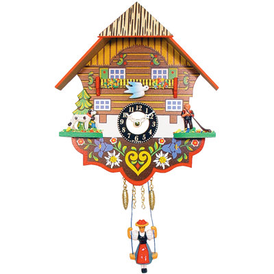 Horloge murale chalet
