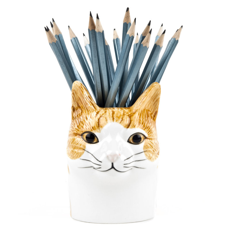 Pencil Pot - Cat - Squash