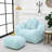 Bean Bag Chair withFootstool-427086688