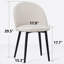 Chaise d'appoint en tissu Keason-466671592