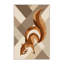 Tapis moelleux moelleux à motif géométrique moderne moelleux beige Abson-707358328