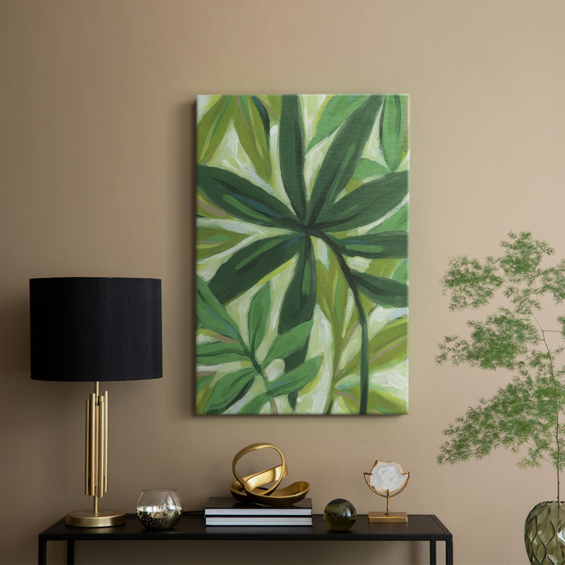 Tropical Island Leaves I -Gallery Wraraped Cavas, H 27 po x l 18 po
