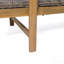 Chaise longue en bois et osier-977458077