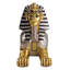 Grande statue de sphinx égyptien doré