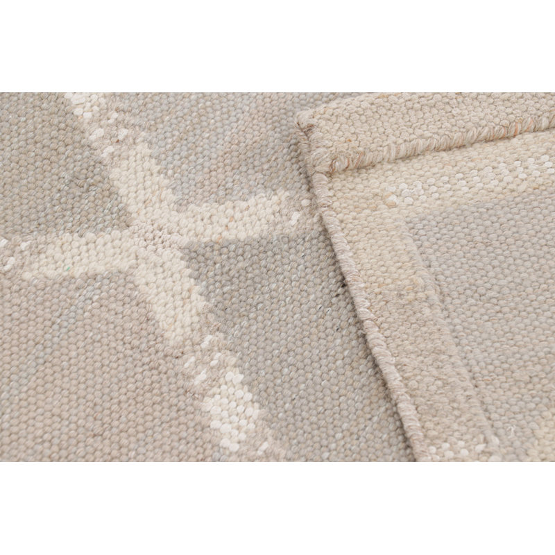 Rug & Kilim’S Scandinavian Style Rug In Taupe With Diamond Patterns