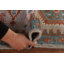 Tapis de couloir géométrique en laine 3x8