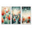 Ensemble de 3 impressions sur toile de pin de Noël orange et vert-897286002-897286006