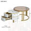 Table basse empilable avec 2 tiroirs