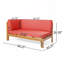 Banc de coin gauche X-Back, rouge-1289754677
