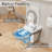 Smart Toilet with Self Clean Bidet And Auto Sensor Flush, Soft-closing Heat Seat, Tankless Auto Flush, Massage Clean, Warm Wash/Dryer, Remote Control