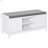 Entryway Shoe Bench, Storage Ottoman Bench With Adjustable Shelf-1029450602
