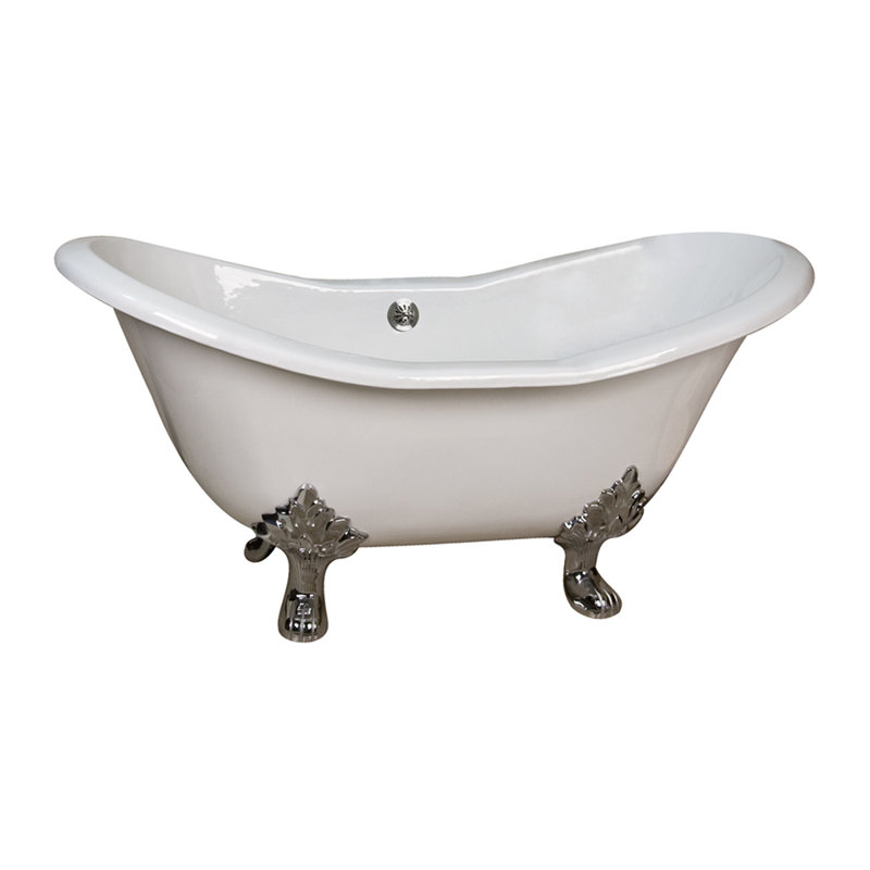 Marshall 71'' x 30.5'' Soaking Cast Iron Bathtub, Unfinished