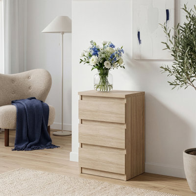 41.8cm W Manufactured Wood Bedside Table