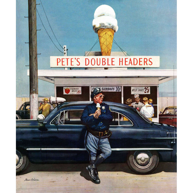 Pete's Double Headers by Stevan Dohanos Print on Wrapped Canvas, 36" H x 30" W