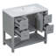 Meuble-lavabo simple 36 po avec plateau en résine Tayshawn-1148092645