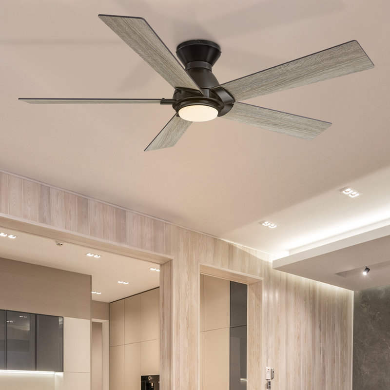 Ventilateur de plafond intelligent avec télécommande, ensemble d'éclairage, fonctionne avec l'assistant Google et Amazon Alexa, raccourci Siri.