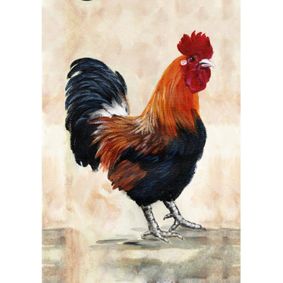 Reproduction d’art sur toile tendue, "Rooster Rooster"