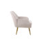 Fauteuil moderne en velours de style Mid-Century avec pieds dorés - pour la maison et le bureau, facile à assembler-472530136