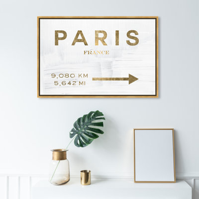 " Paris Road Sign "
