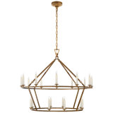 Chapman & Myers Darlana Large Two-Tiered Ring Chandelier