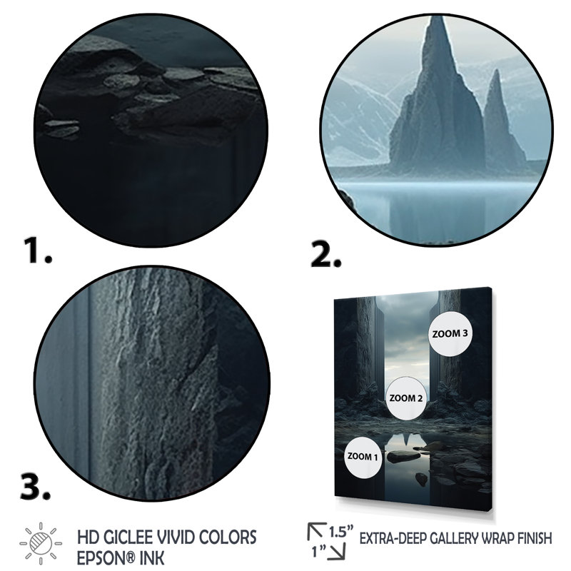 «Mind-Blowing», art mural surréalisme, Cadre photo doré simple, H 40 po x l 30 po x P 1,5 po